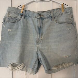 Old Navy Light Blue Ripped Jean Shorts
